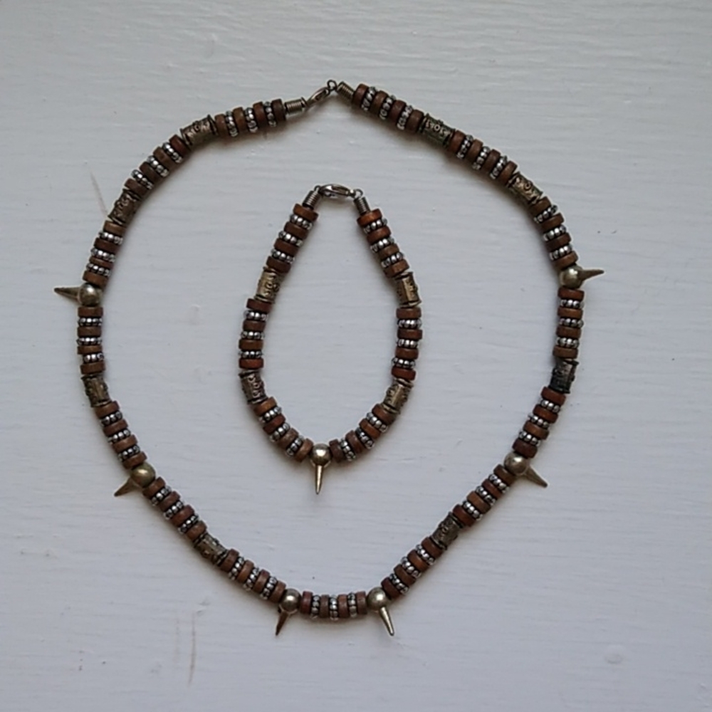 Spikey Necklace & Bracelet